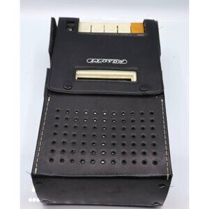 Lloyds Vintage Black Leather Cassette Recorder Playback Retro Collectible